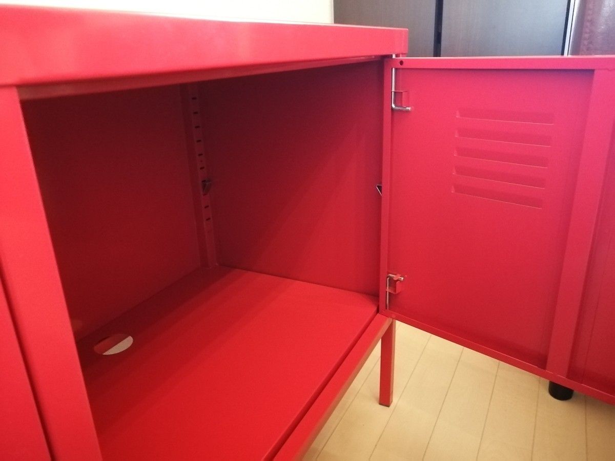 廃盤入手困難品 IKEA イケア PSキャビネット 赤 レッド テレビ台 廃盤入手困難品 IKEA イケア PSキャビネット 赤 レッド テレビ台