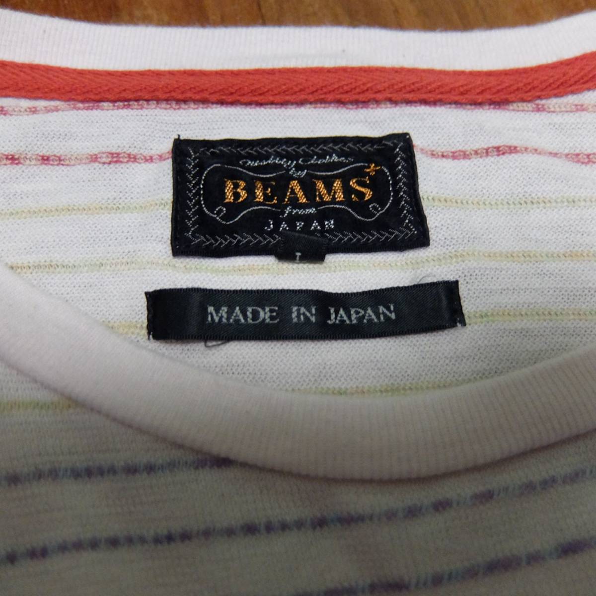 ビームスプラス　半袖Tシャツ　L　BEAMS+　日本製　中古_画像3