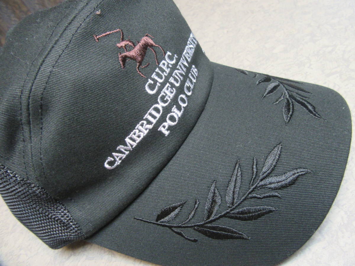 Ｃ．Ｕ．Ｐ．Ｃ　CAMBRIDGE　UNIVERSTTY　アポロキャップ風ＰＯＬＯ　ＣＬＵＢ　グレー　５７～５９㎝ 未使用に近い_画像6