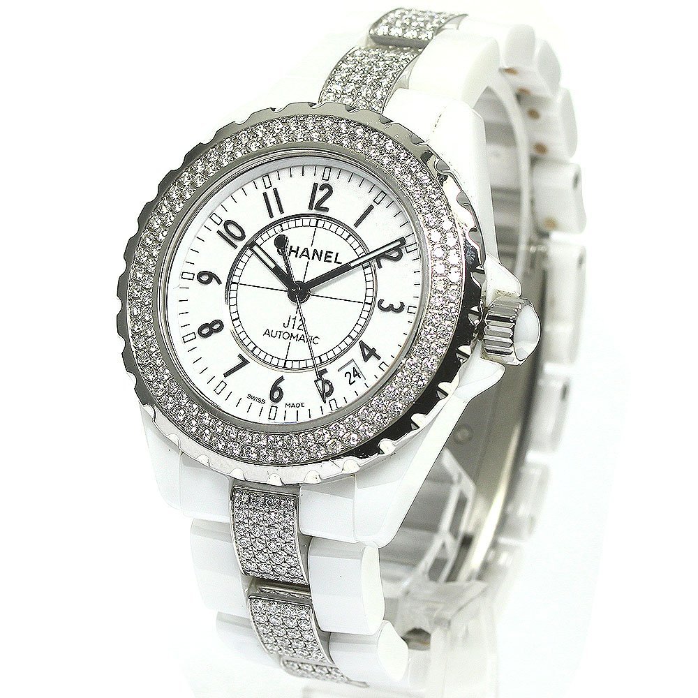  Chanel CHANEL H1422 J12 bezel * breath diamond self-winding watch men's _767986