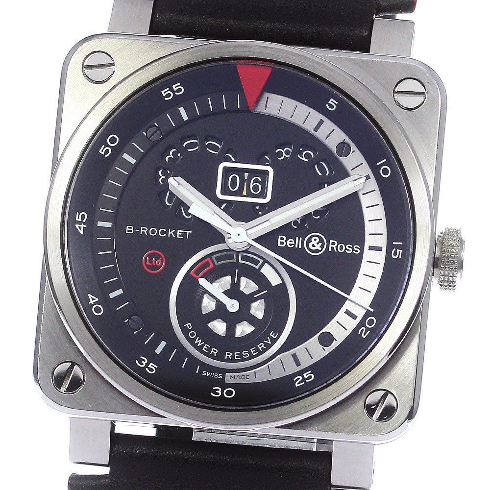 ベル＆ロス Bell＆Ross BR0390-B-ROCKET/SCA B-ロケット デイト パワーリザーブ 自動巻き メンズ 保証書付き_775684_画像1