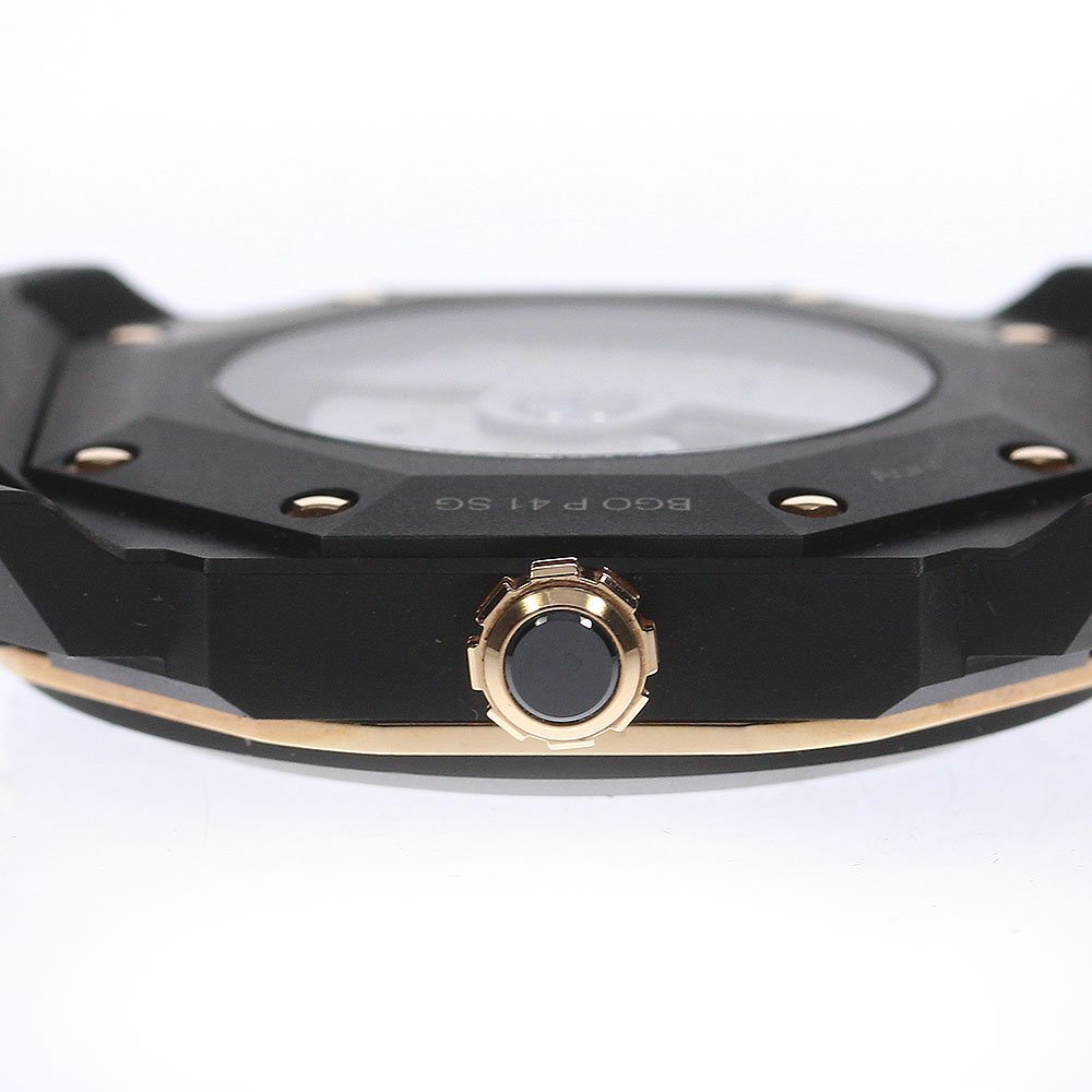  BVLGARY BVLGARI BGOP41SG Okt Ultra Nero Date самозаводящиеся часы мужской коробка * с гарантией ._776652