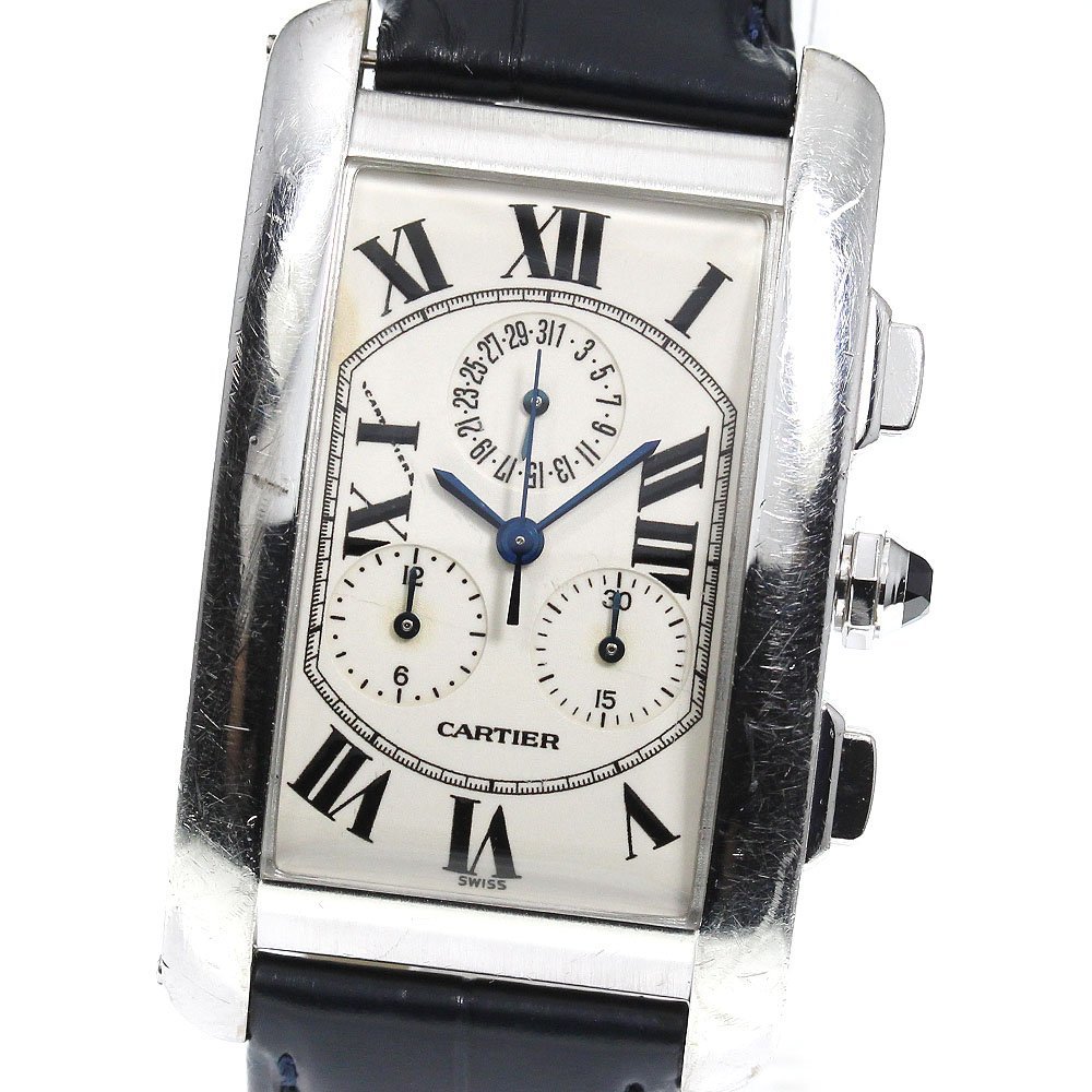 ファッションデザイナー カルティエ CARTIER _746458 メンズ クォーツ クロノリフレックス K18WG タンクアメリカンLM 2312 その他 ファッションデザイナー カルティエ CARTIER _746458 メンズ クォーツ クロノリフレックス K18WG タンクアメリカンLM 2312 その他