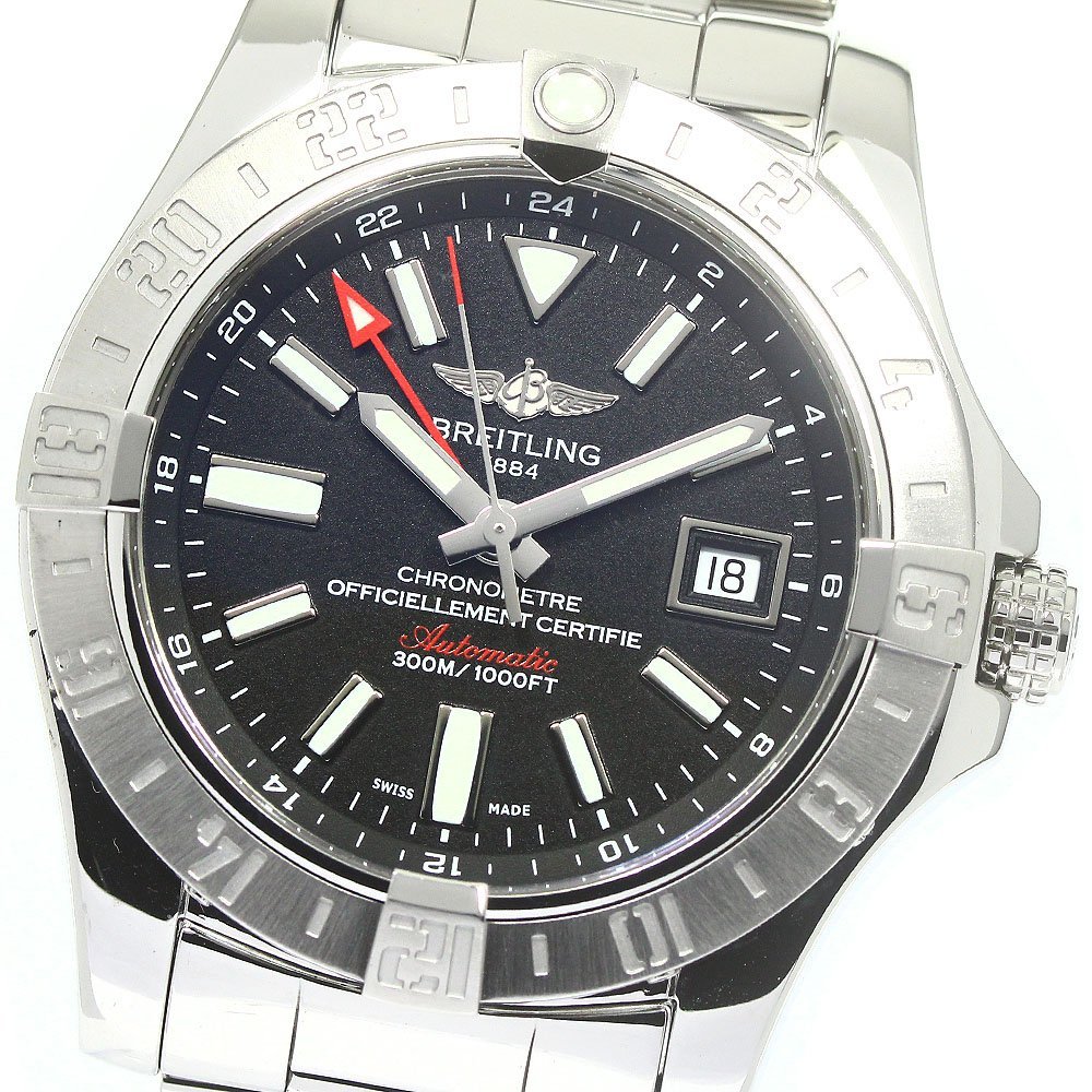  Breitling BREITLING A32390 Avenger II GMT Date self-winding watch men's superior article box * written guarantee attaching ._774790
