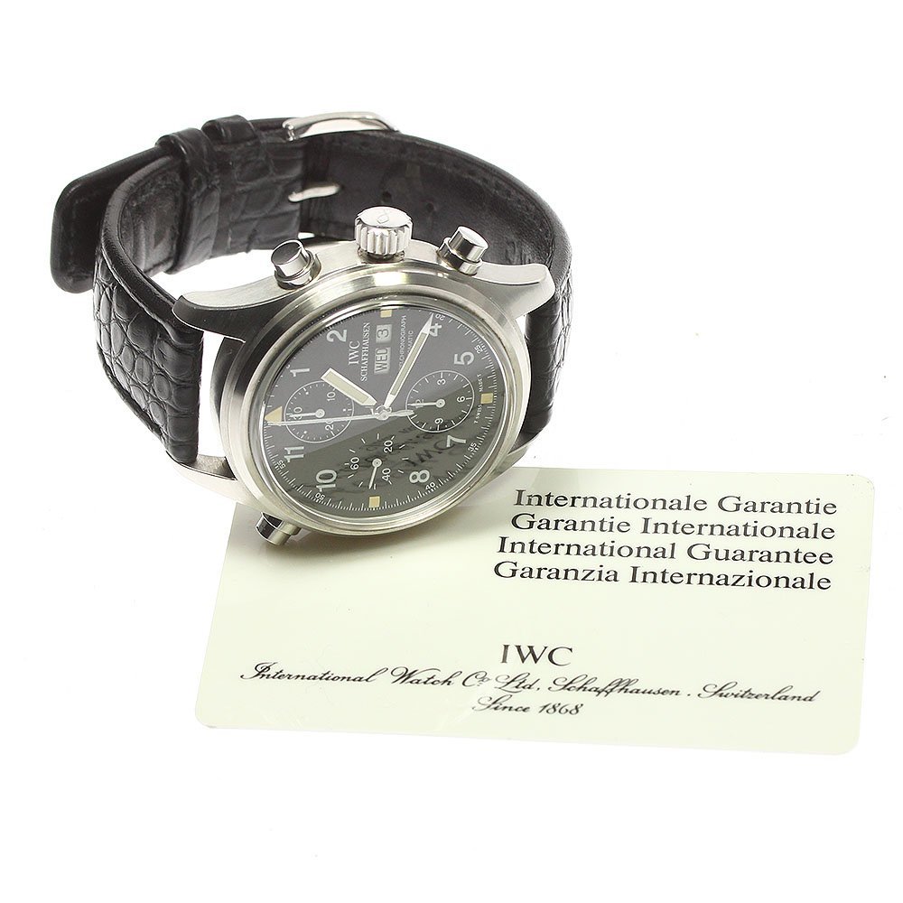 IWC IWC SCHAFFHAUSEN 3711-003 ドッペル クロノグラフ 自動巻き メンズ 良品 保証書付き_779018_画像2