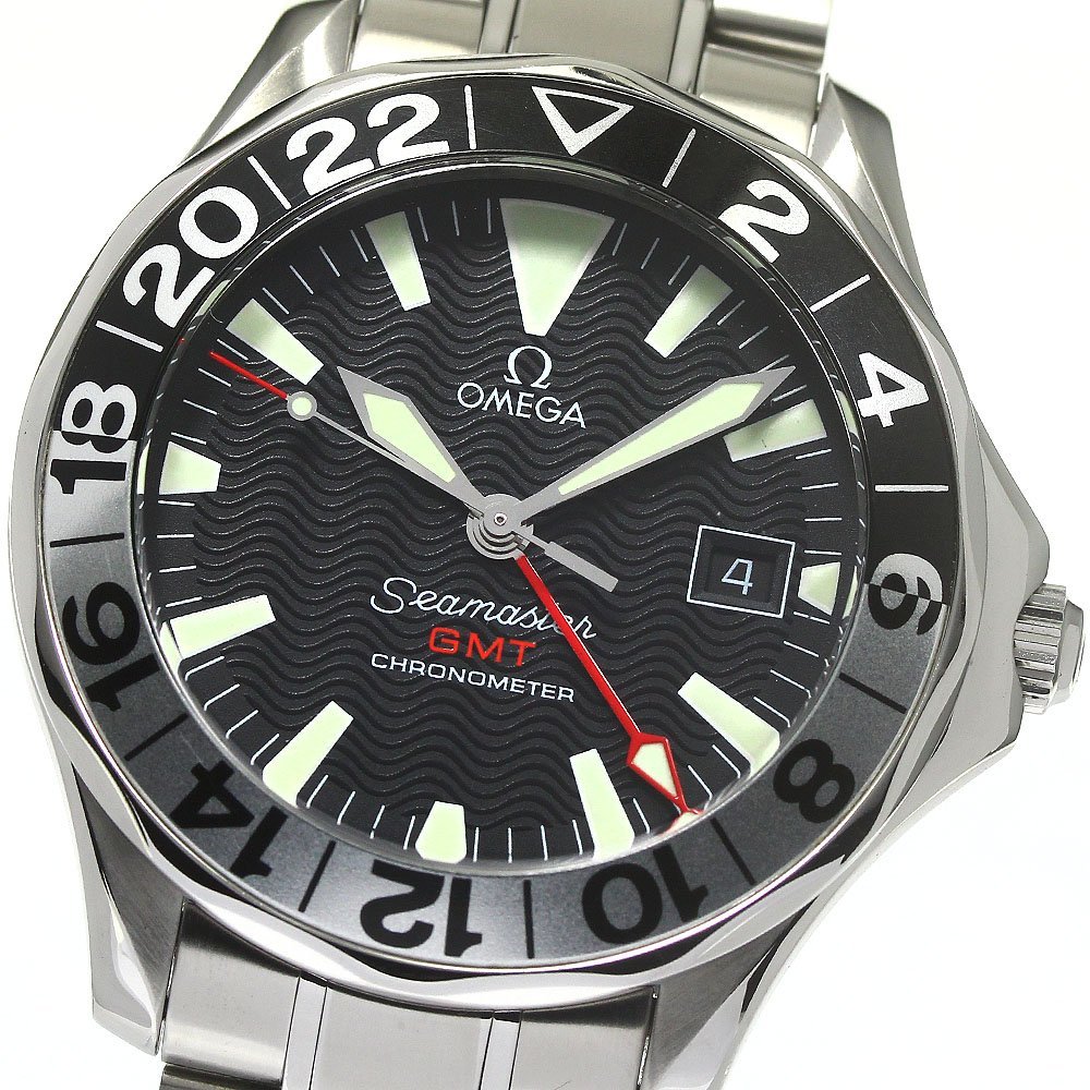 オメガ OMEGA 2536.50 シーマスター300 GMT ジェリーロペスモデル 自動巻き メンズ 良品 _773148