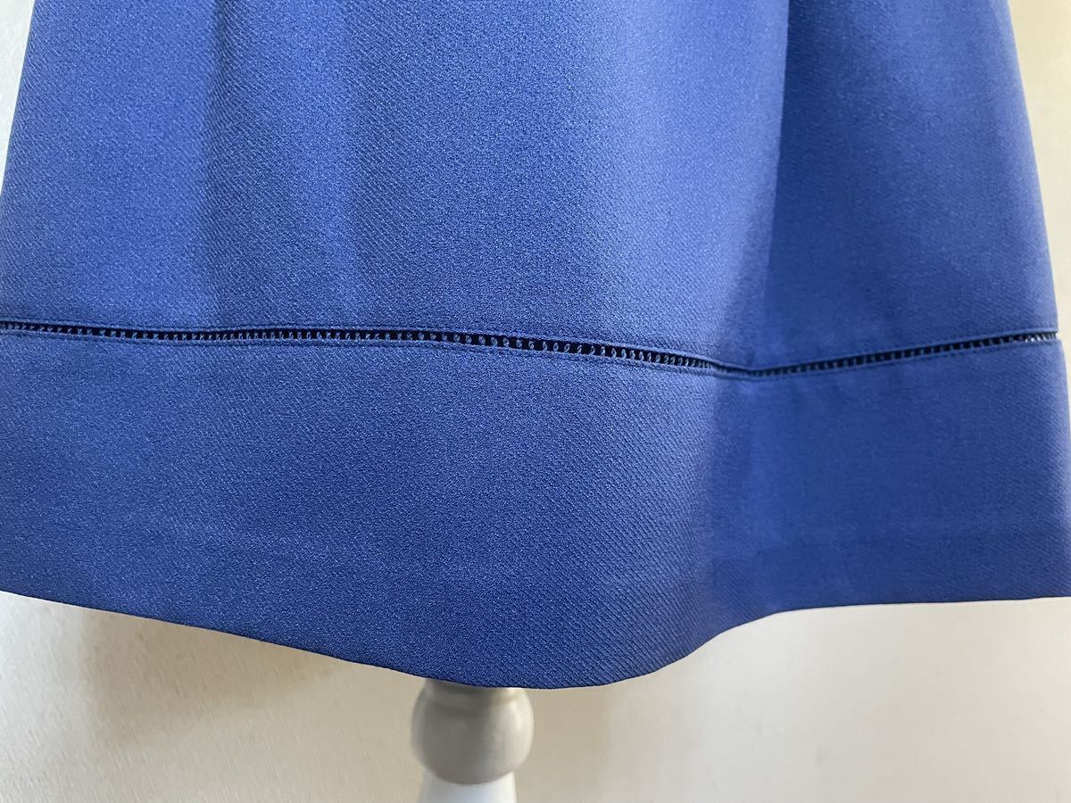美品　any SiS エニィスィス　ブルーのスカート　膝丈スカート　フレアースカート ギャザースカート　オンワード　ブルー　M サイズ
