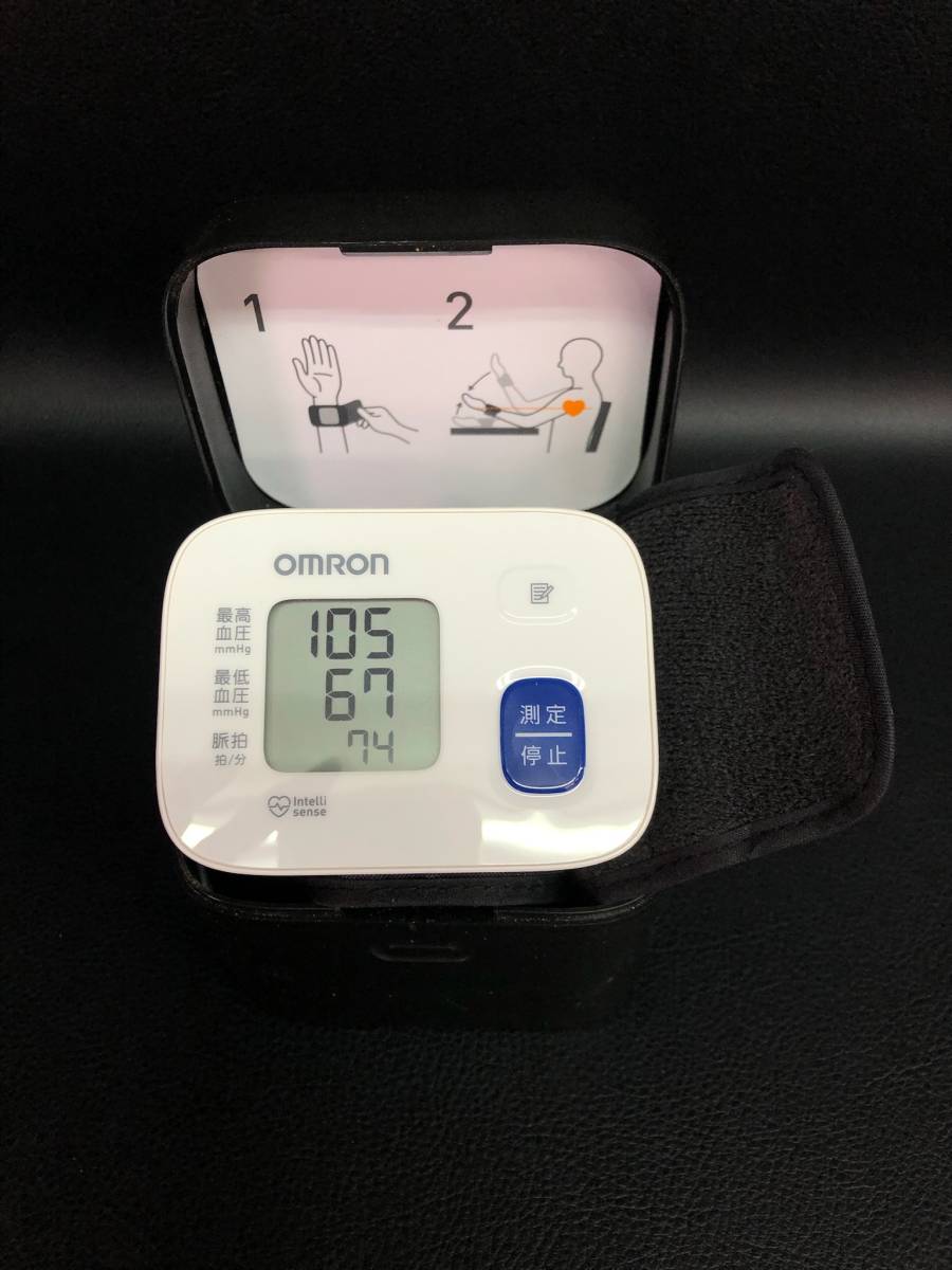 手首式血圧計 omron オムロン HEM-6160シリーズ デジタル 不整脈 健康 231020-56_画像1