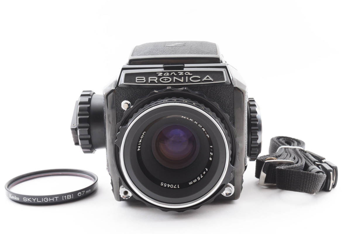 □ 美品□ ゼンザブロニカZenza Bronica S2 後期モデル+ Nikkor P 75mm