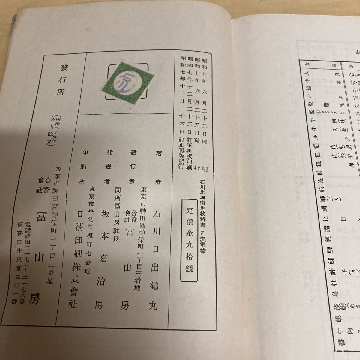 石川生理衛生教科書　昭和7年発行_画像10