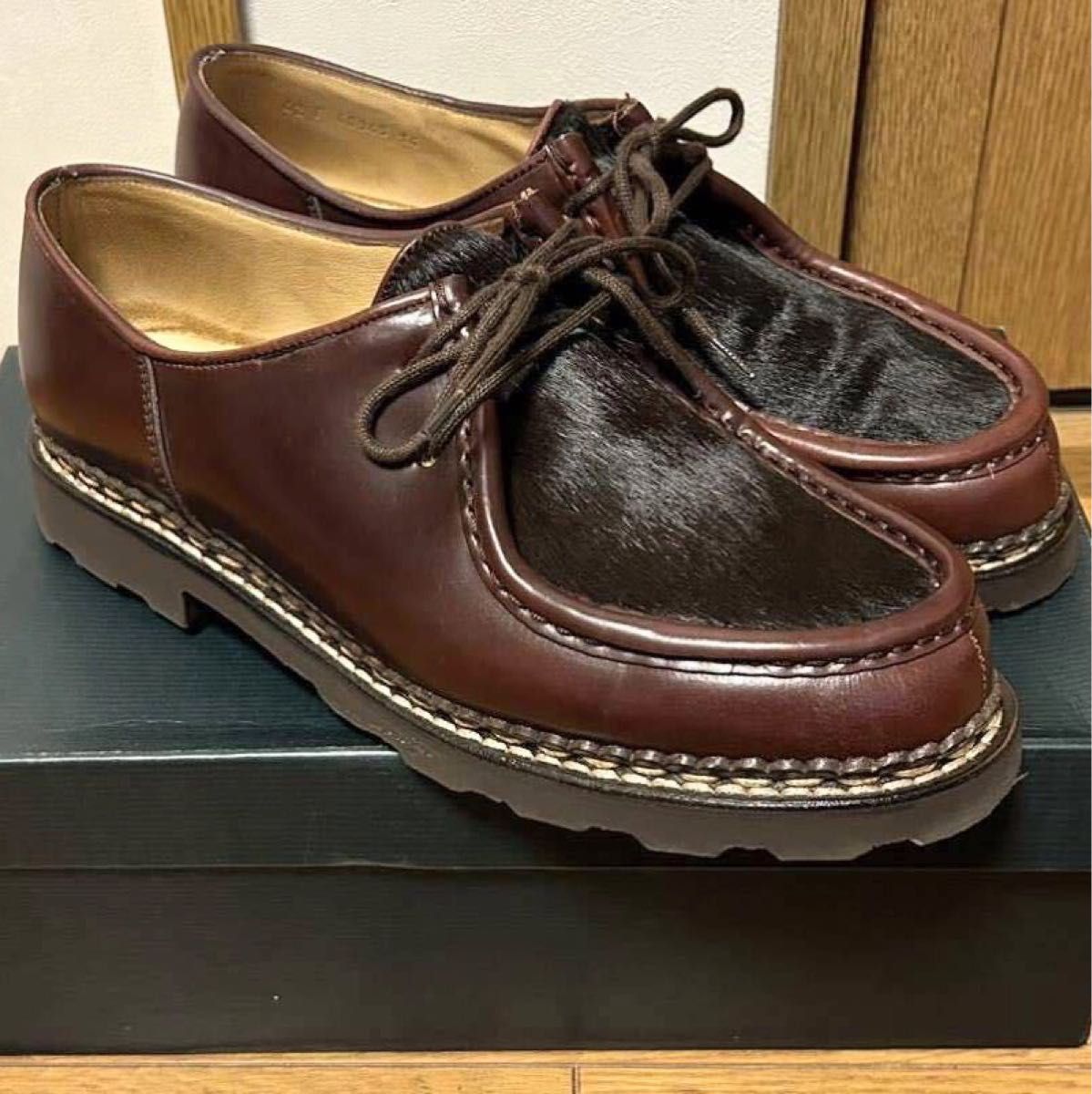 Paraboot ミカエル コードバンxポニー 42 マロン　ブラウン