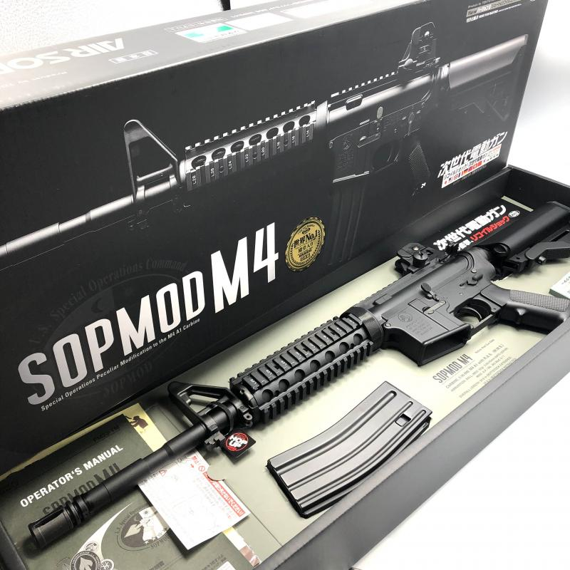 最安値で販売中】 東京マルイ 次世代電動ガン SOPMOD M4 外箱・取説付