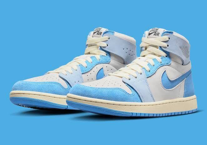 26.5cm US9.5 WMNS AIR JORDAN 1 ZOOM CMFT 2 University Blue DV1305