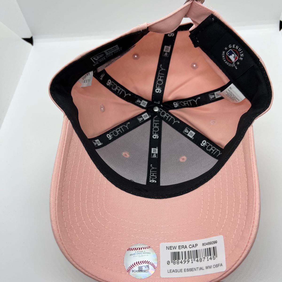 NEW ERA ニューエラ ヤンキース NY MLB 正規品 キャップ 帽子 ユニセックス ワンサイズ ロゴ ピンク　ホワイト