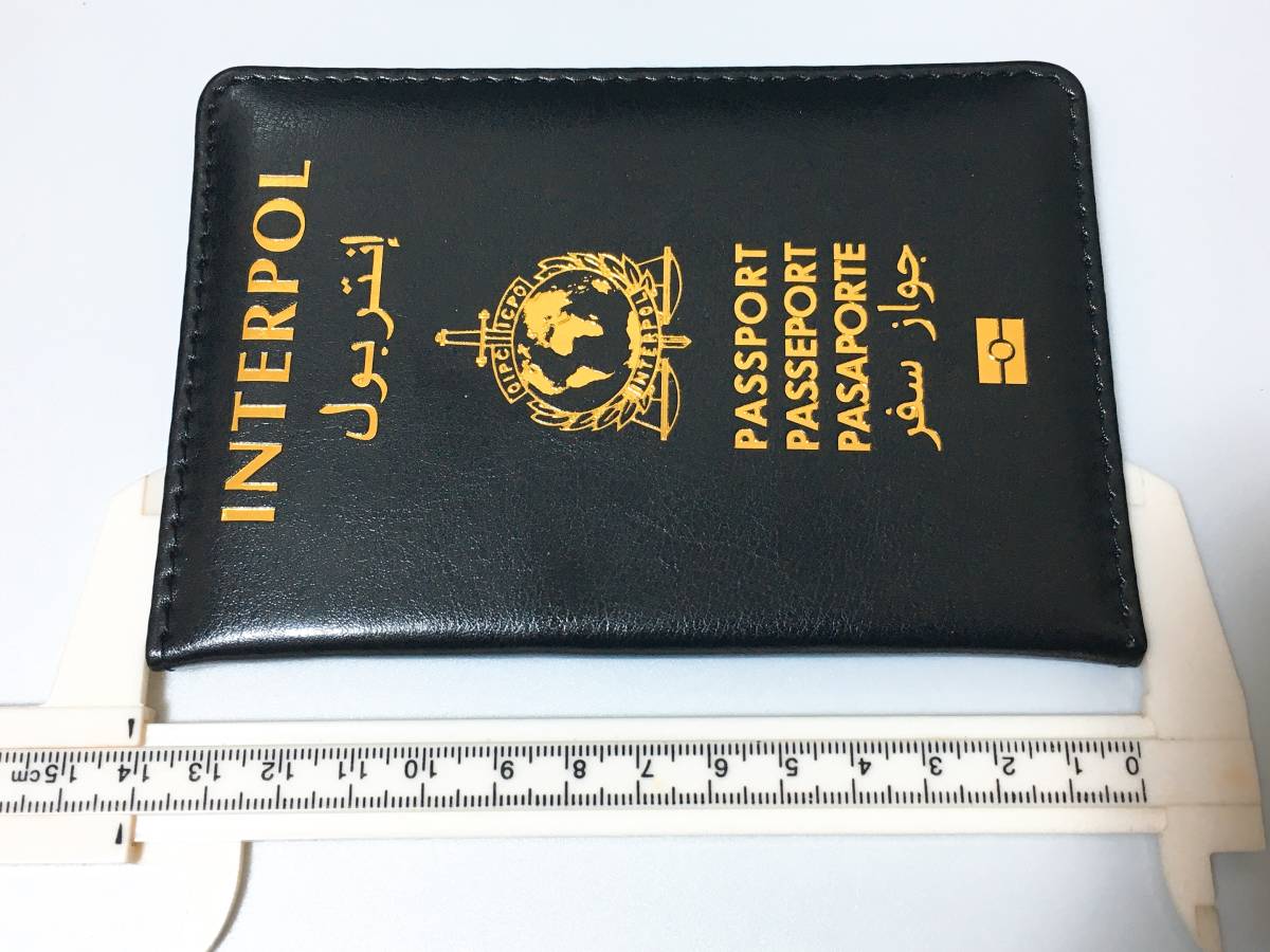 ◆ ICPO インターポール INTERPOL 国際刑事警察機構 外交用 パスポートカバー ほぼ世界共通 IC旅券対応タイプ パスポートケース ◆_画像8