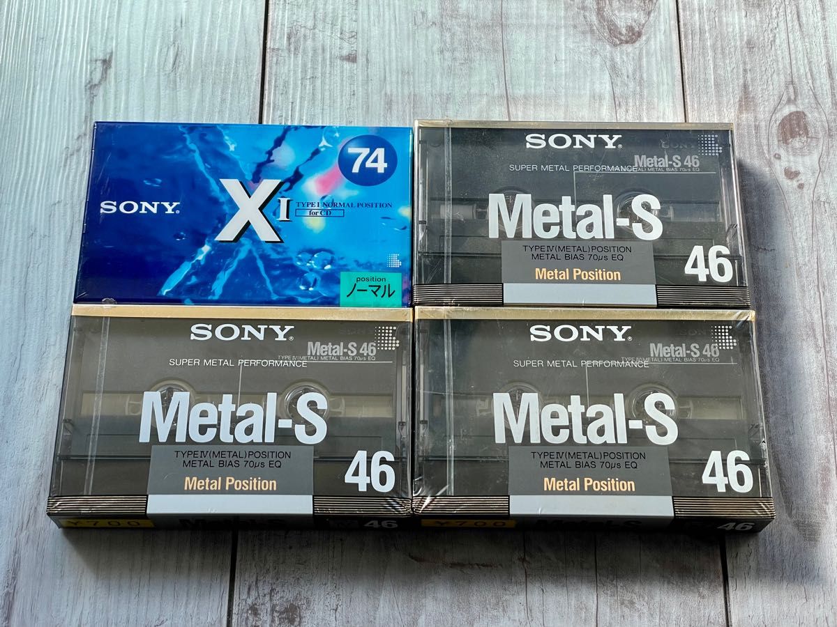 【未使用】Sony ソニー カセットテープ４本セット