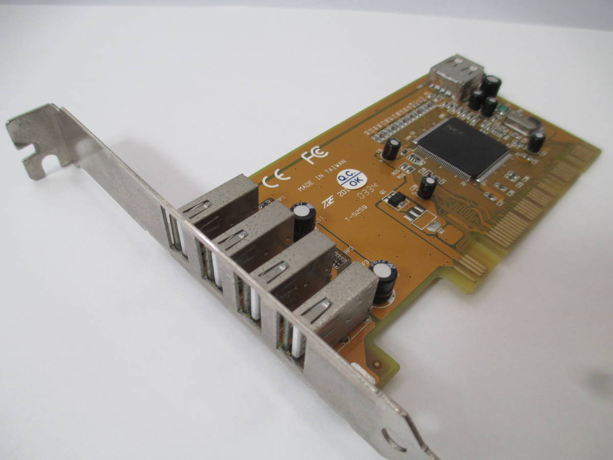 〈PCIバス〉USB2.0ポートｘ４増設カード（NECチップ搭載)_画像1
