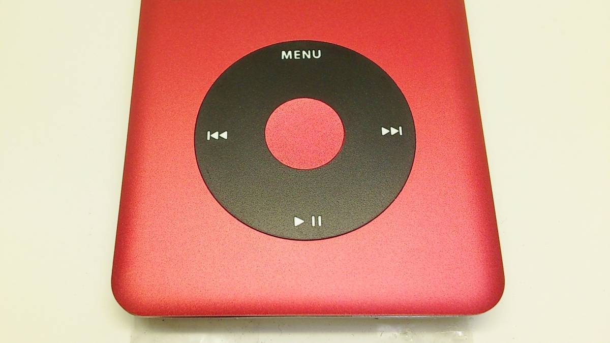 美品 iPod classic (160GB→SSD 512GB 大容量化) レッドブラック (外装一式 バッテリー等 新品) 第7世代 本体_画像3
