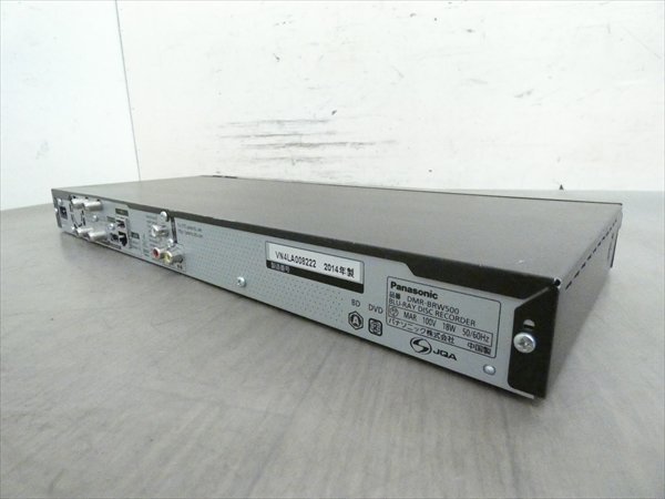 500GB☆14年☆パナソニック/DIGA☆HDD/BDレコーダー☆DMR-BRW500☆2番組同時録画☆3D対応機 管CX14734_画像2