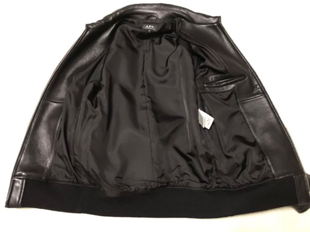 A P C アーペーセー モトブルゾン レザージャケット ライダース A P C アーペーセー モトブルゾン レザージャケット ライダース