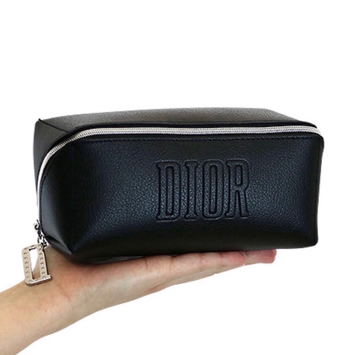 《激レア入手困難》☆新品・未使用☆ディオール Dior スクエア型 ブラック 化粧ポーチ ペンケース ノベルティ 正規品