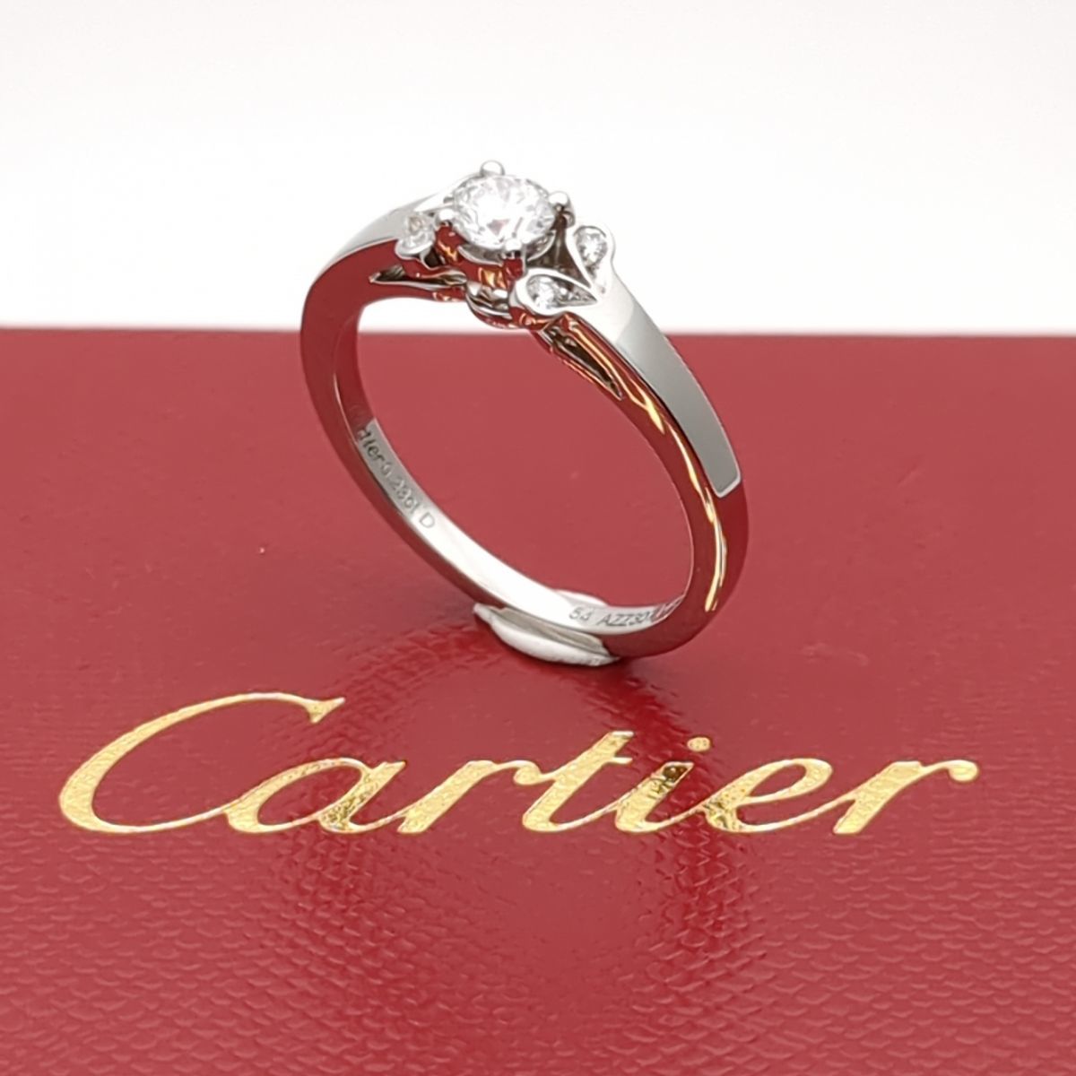 カルティエ　リング　バレリーナ　サイズ54　約13.5号　プラチナ950　5.0g　ダイヤモンド　0.23ct　Cartier　中古　◆3111/藤枝インター店_画像1