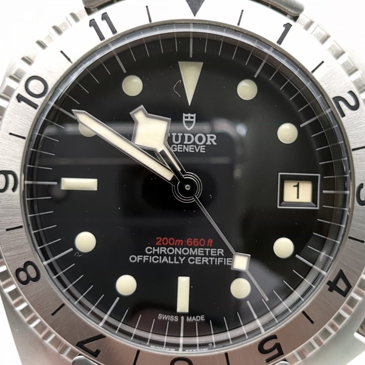 TUDOR 70150 BLACK BAY ブラウン レザーベルト オートマチック 腕時計 ブラックベイ チュードル チューダー ◆3109/宮竹店_画像2