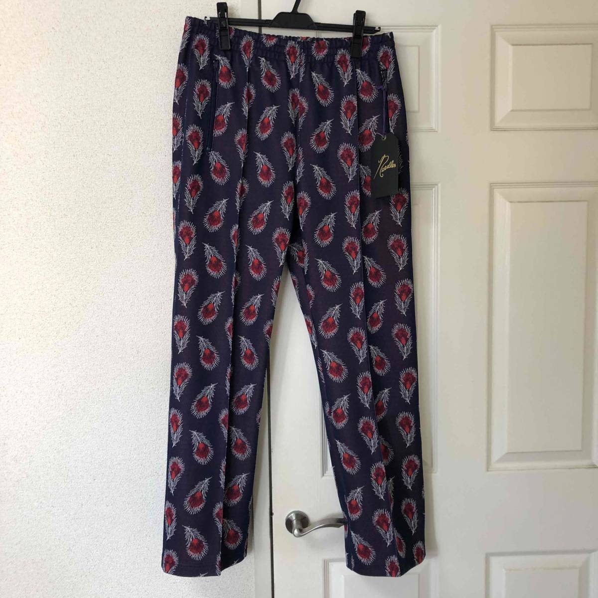 新品 未使用 サイズM Needles Track Pant Poly Jq Feather ニードルズ
