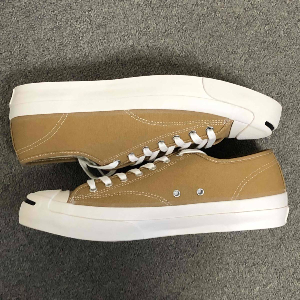 新品 未使用 US10H CONVERSE ADDICT JACK PURCELL CANVAS Camel コンバースアディクト ジャック パーセル キャンバス キャメル_画像6