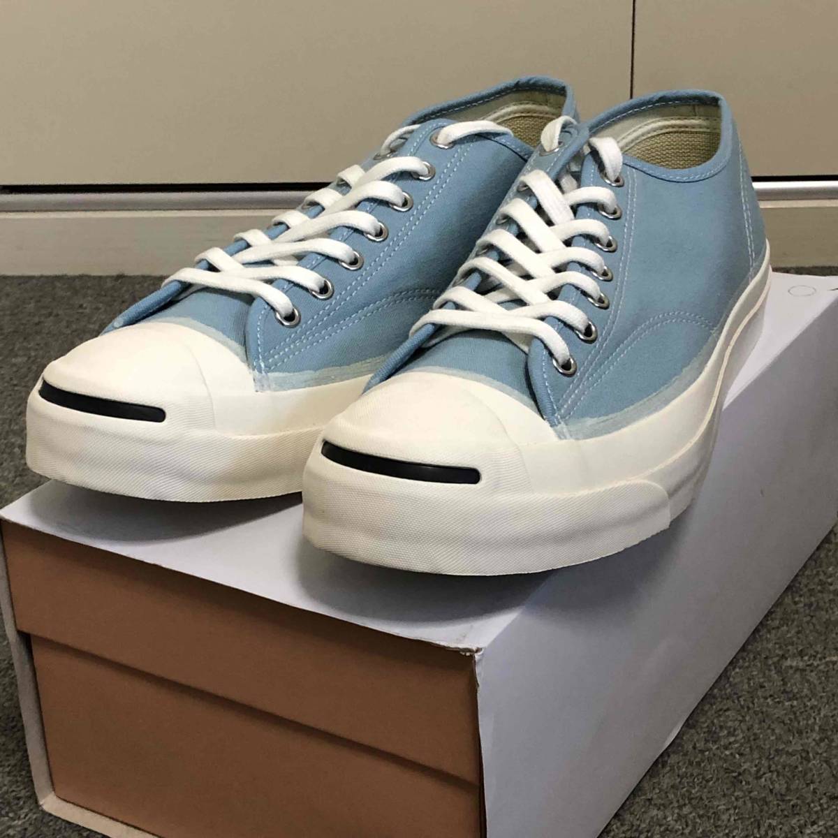 新品 未使用 US11H CONVERSE ADDICT JACK PURCELL CANVAS Light Blue コンバースアディクト ジャック パーセル キャンバス ライトブルー_画像1