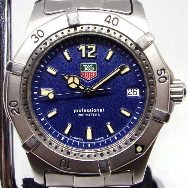 ジャンク タグホイヤー プロフェッショナル 200M クオーツ 腕時計 WK1213 【325164】