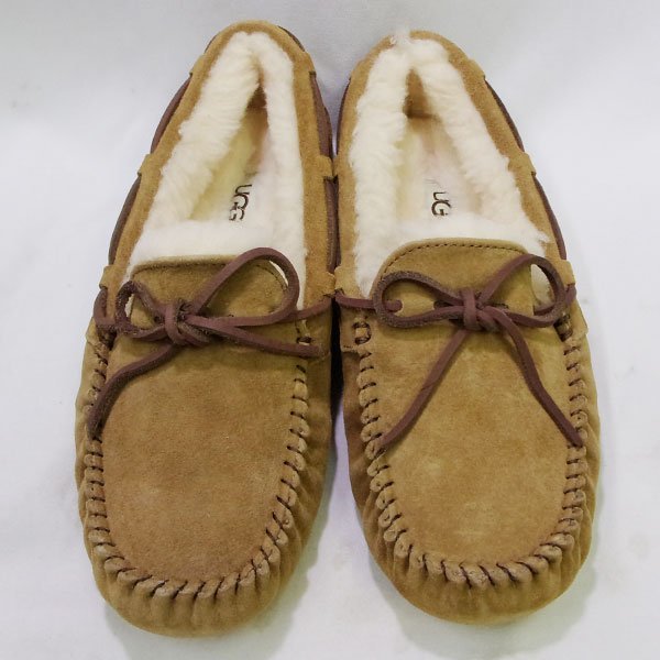 新品 未使用 UGG アグ DAKOTA ダコタ モカシン シューズ 靴 ローファー スエード ムートン サイズ7 24.0cm 【328177】_画像2