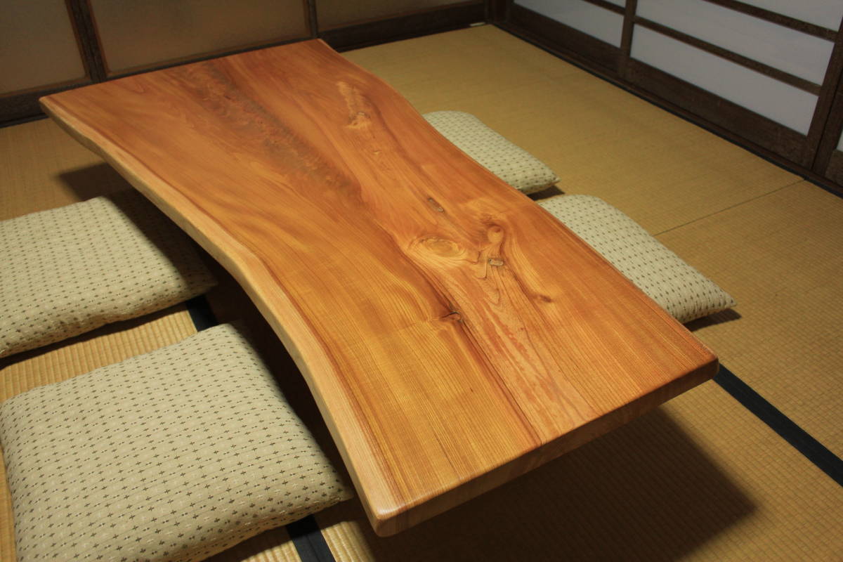 幅広 】格安売り切り!天然欅◇無垢一枚板◇最大幅90cm!ローテーブル