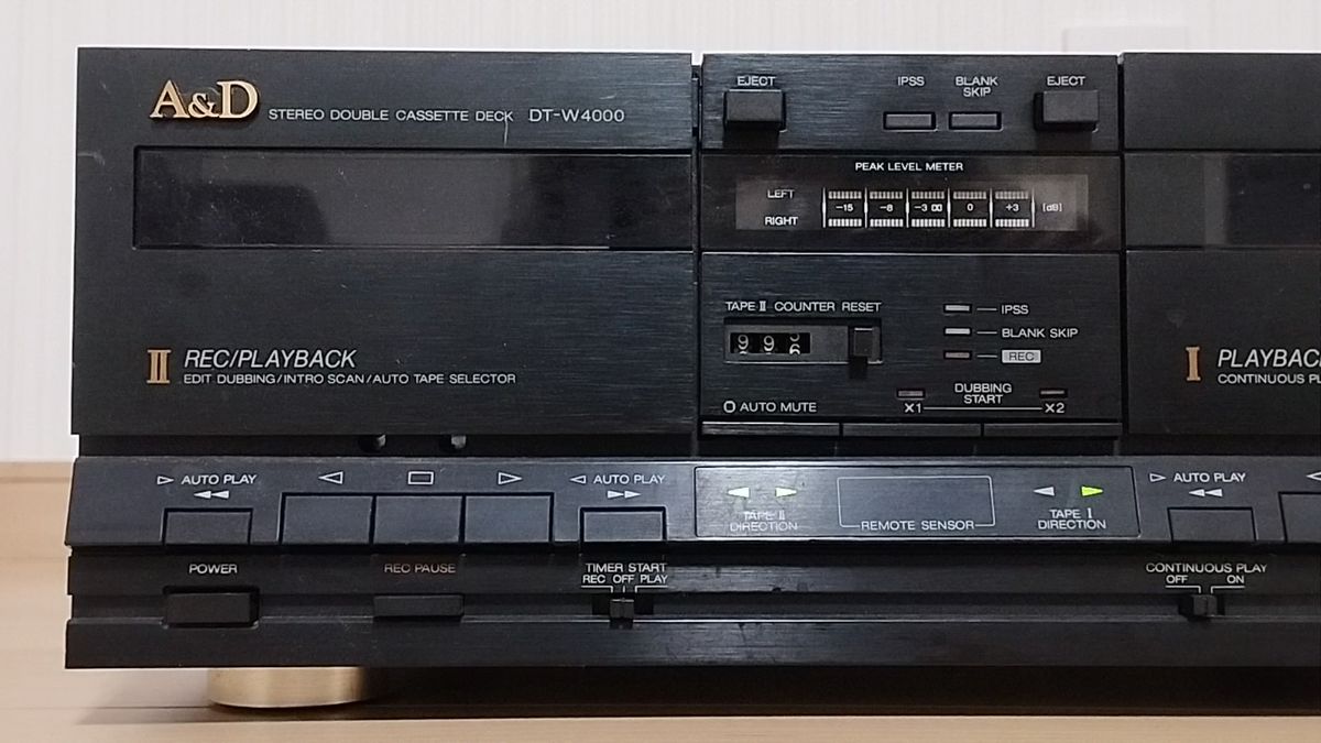 A & D DT-W4000 再生一部OK ジャンク-