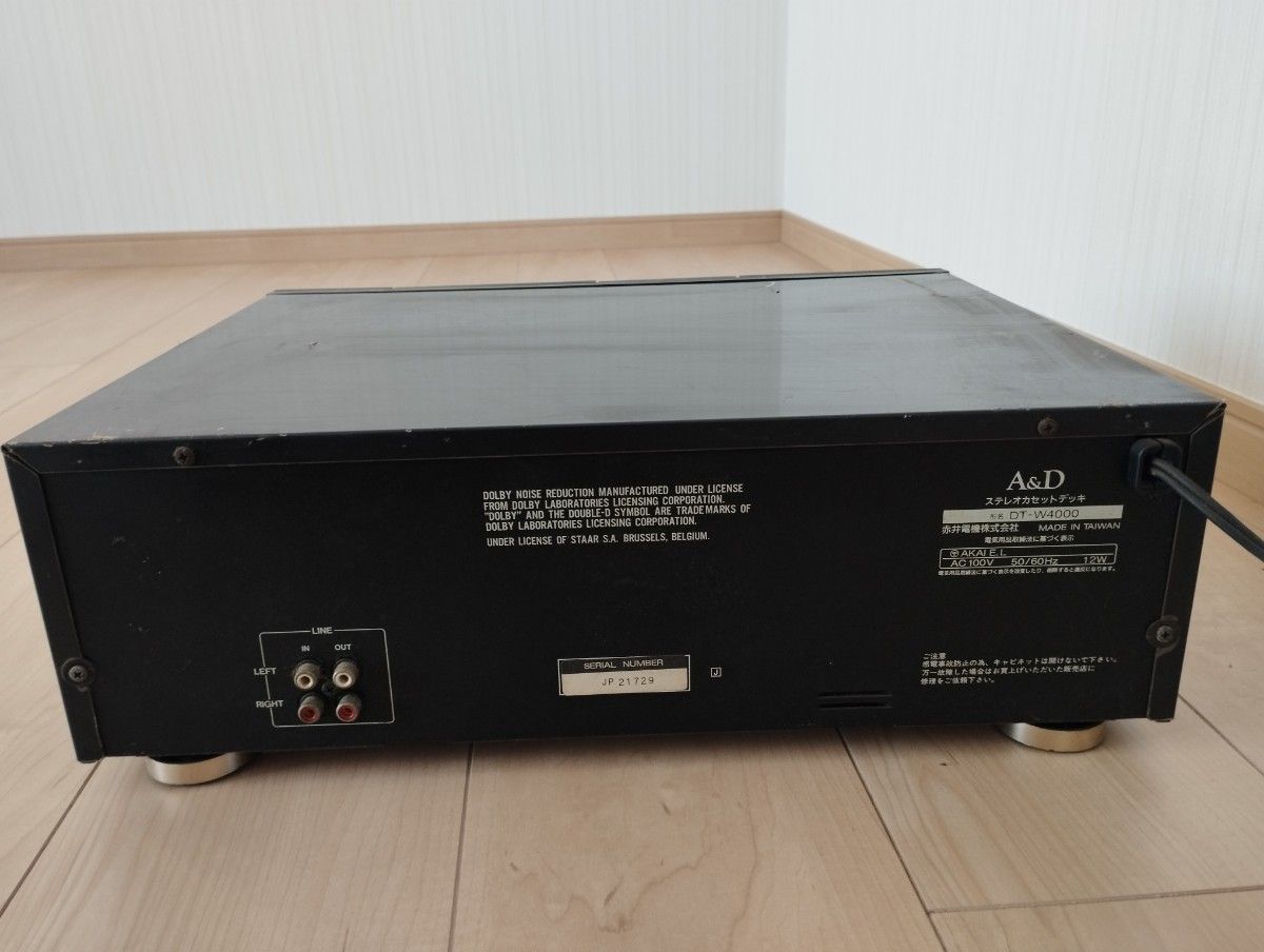 A & D DT-W4000 再生一部OK ジャンク-