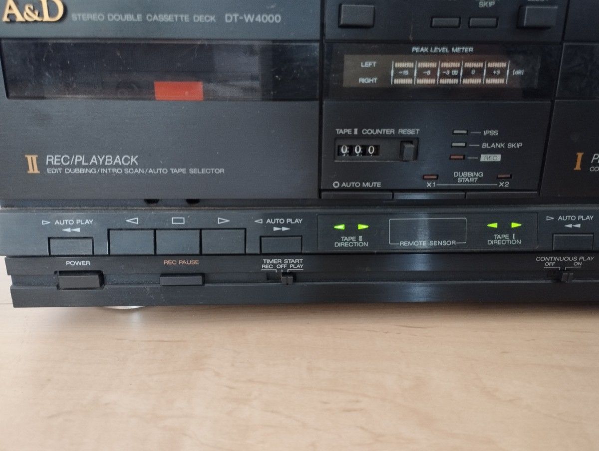 A & D DT-W4000 再生一部OK ジャンク-