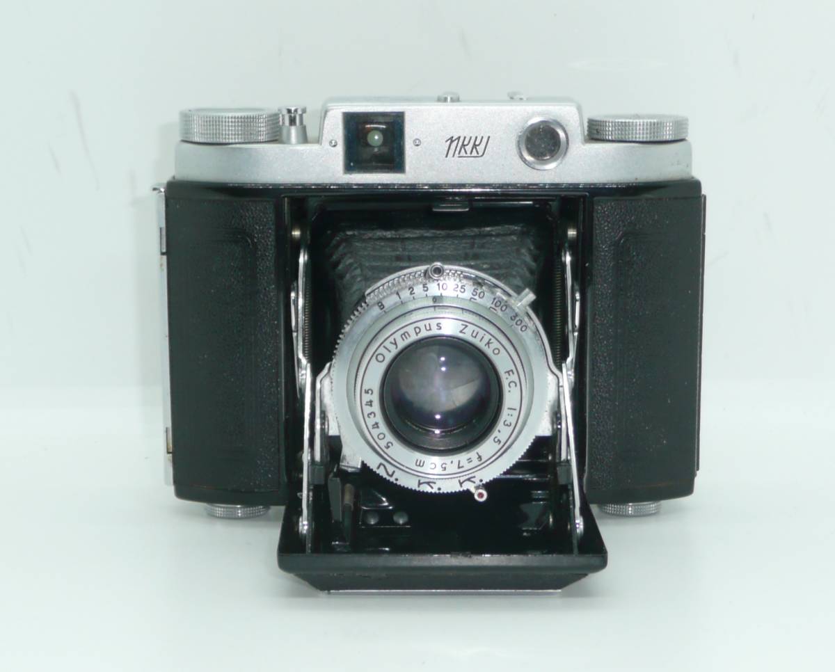 ★希少・美品★ WESTER ウェスター SIX R Zuiko 7.5cm F3.5 蛇腹アンティークカメラの画像2