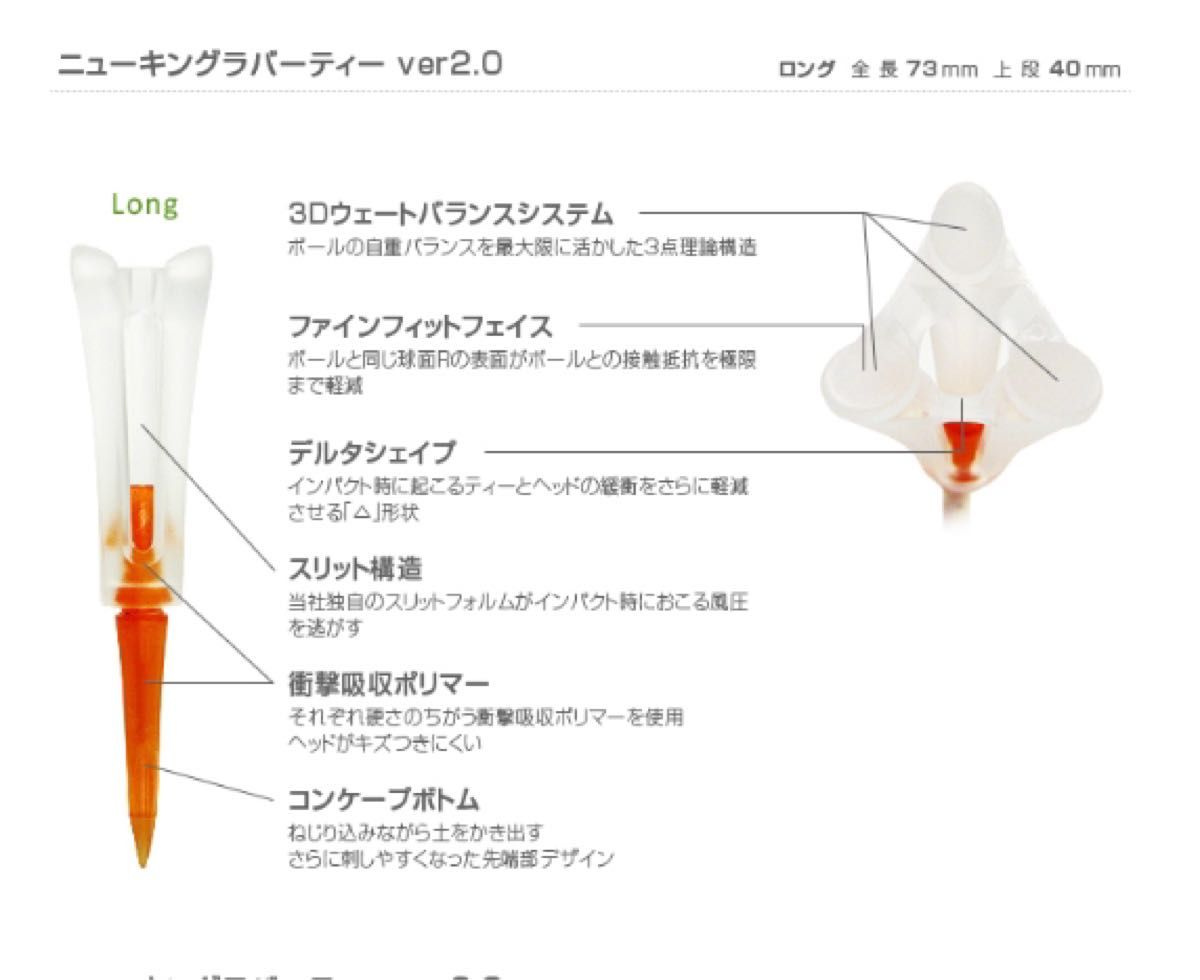 即購入大歓迎です。未使用ゴルフティー