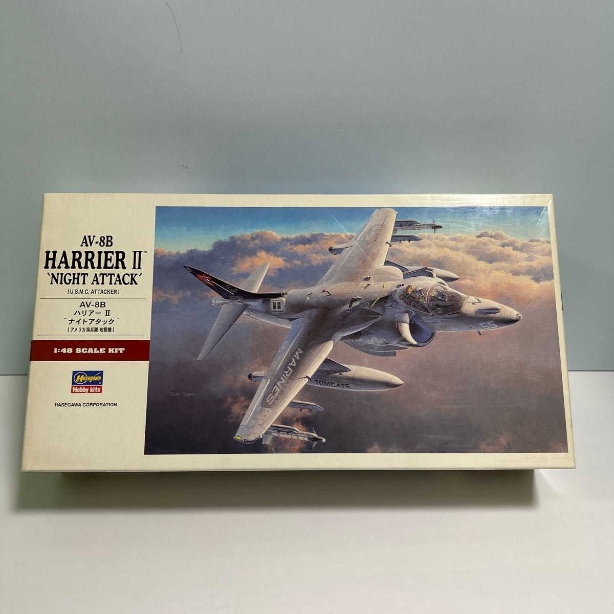 AV-8B ハリアーⅡ ナイトアタック（1/48スケール PT帯PT34 07234） ハセガワ 未組立