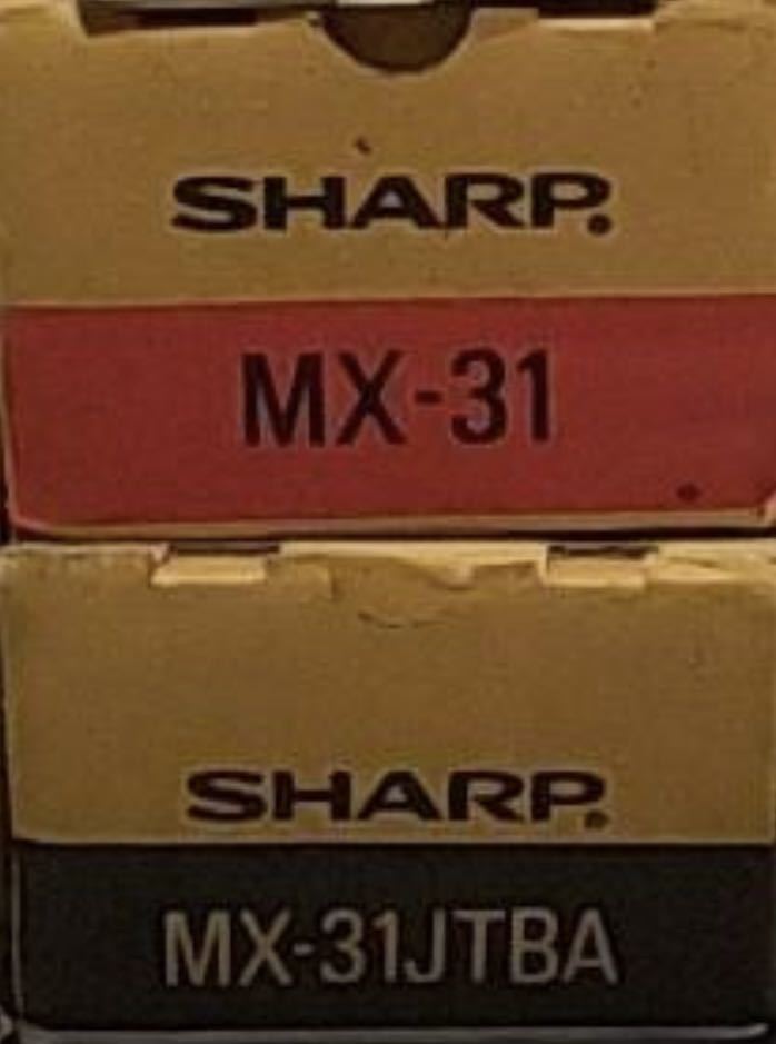 即決　送料無料　 SHARP 純正トナー MX-31JTBA/MA/ 2色セット _画像1
