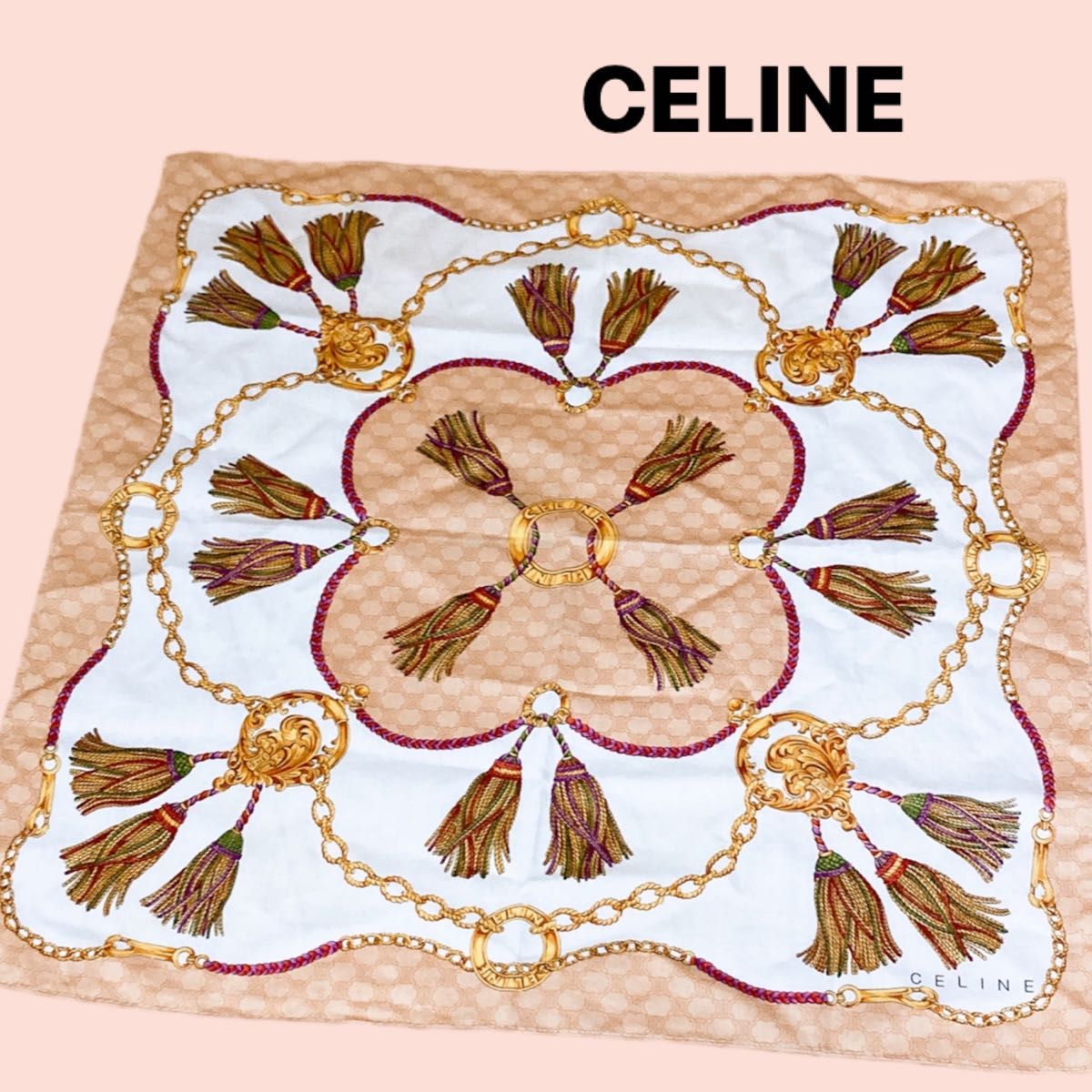 CELINE セリーヌ ハンカチ 大判 ストール スカーフ