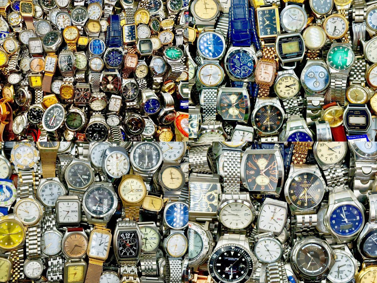 約250点 SEIKO・CASIO・CITIZEN　セイコー・シチズン・カシオ 海外ブランド他 大量腕時計 まとめ売り 同梱不可
