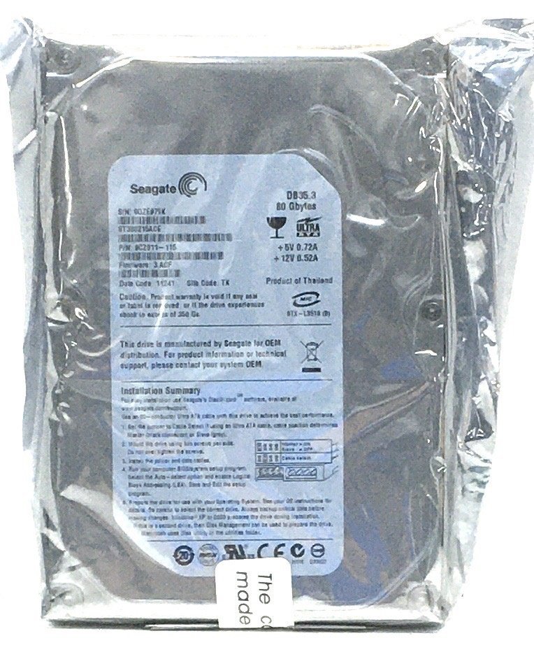 【新品未使用】SEAGATE ★ST380215ACE ★3.5インチ HDD 80GB PATA(IDE)接続 7200回転 _画像3