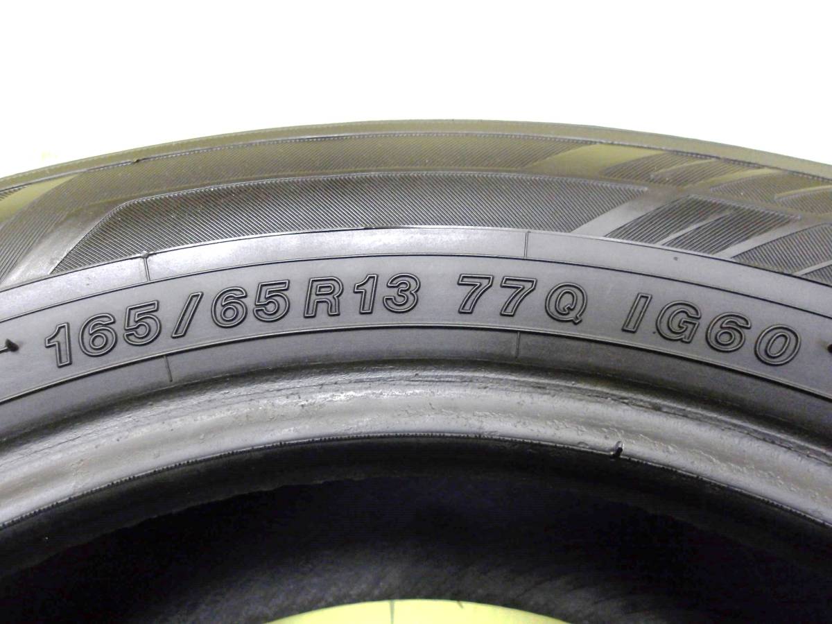 11450 中古 2本 165/65R13 77Q ヨコハマ アイスガード 6 iG60 2021年製 165 65 13 165-65-13 165/65/13_画像2