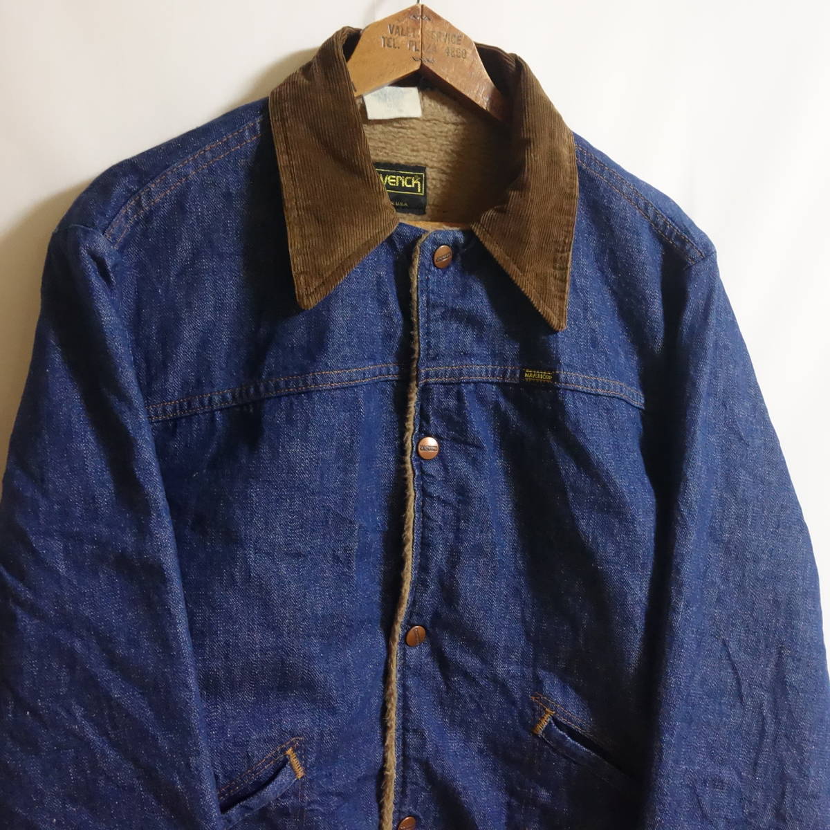 即出荷】 【良好 70's MAVERICK デニム ボア ランチジャケット 3J07MJL