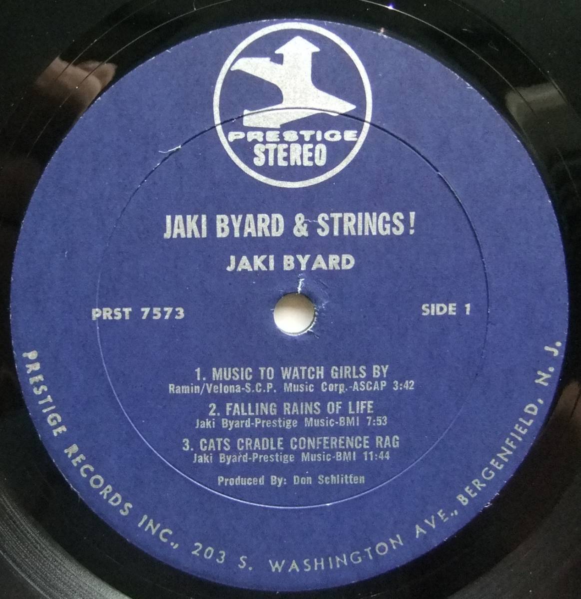 ◆ JAKI BYARD with Strings ◆ Prestige PR 7573 (blue) ◆_画像3