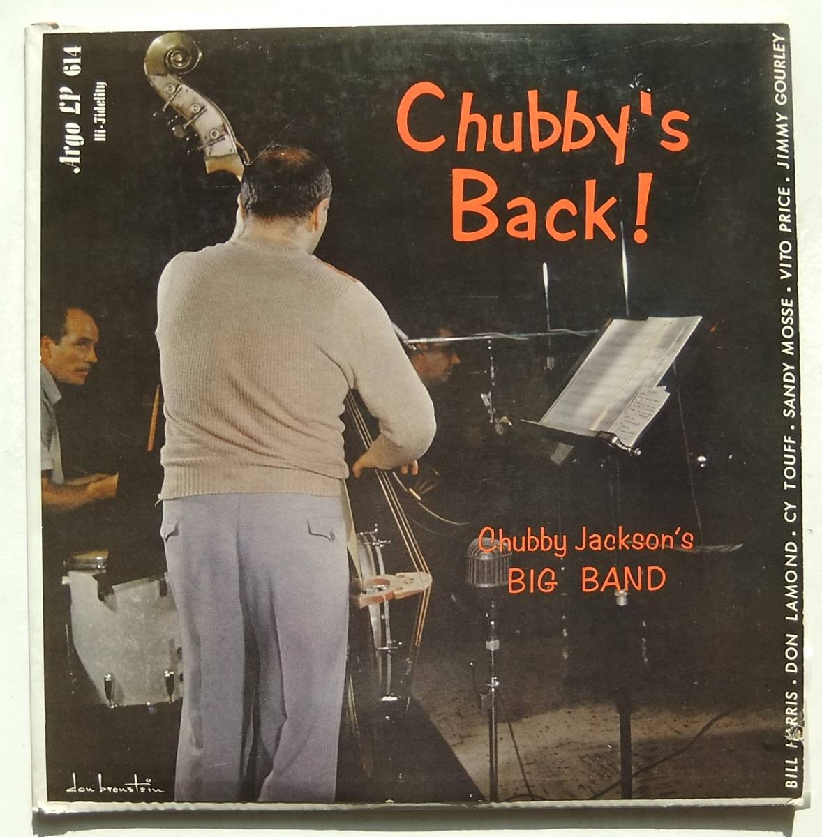 ◆ CHUBBY JACKSON Big Band / Chubby's Back ◆ Argo LP 614 (black) ◆_画像1