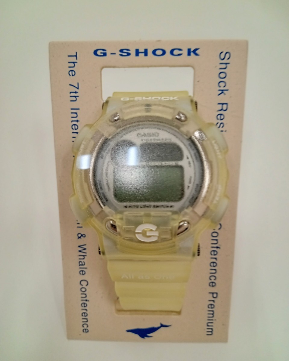 【未使用品】CASIO G-SHOCK G-ショック フィッシャーマン DW-8600KJ-7T 第七回国際イルカクジラ会議 腕時計 クオーツ 保護シール付き