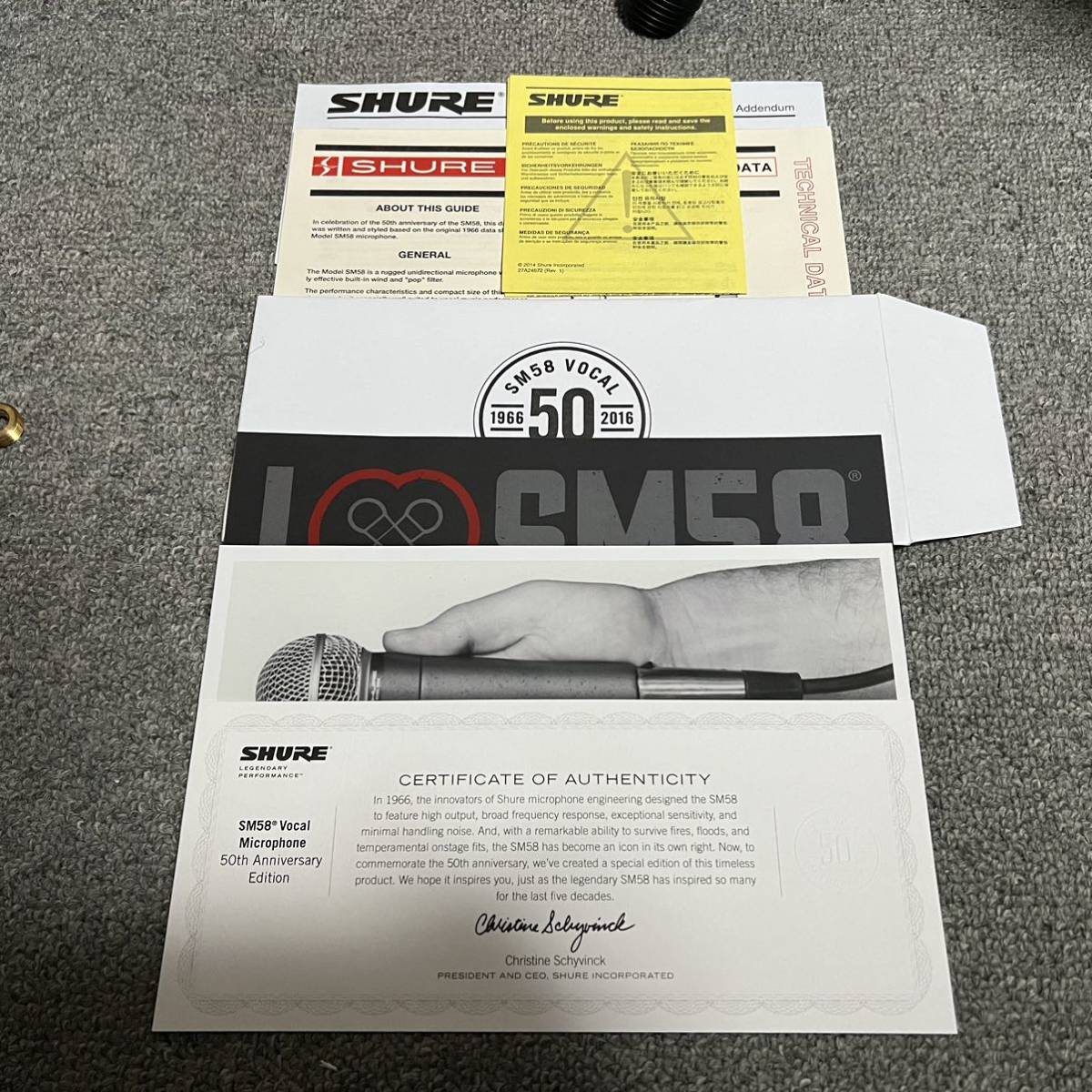 SHURE SM58-50A 50th Anniversary Edition シュアー SHURE SM58-50A 50th Anniversary Edition シュアー
