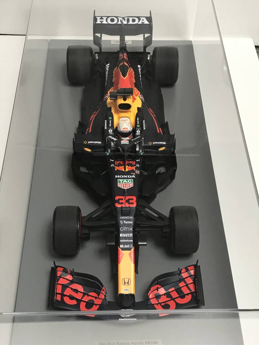 スパーク 1/12 レッドブル レーシング ホンダ RB16B 2021年 アブダビGP #33 M.フェルスタッペン ワールドチャンピオン アクリルケース付き_画像1